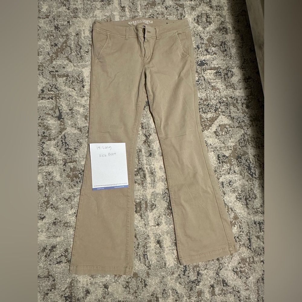American Eagle Outfitters Tan Boot Cut Jeans